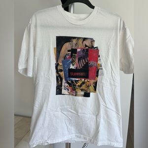 Men’s Supreme Stack Tee White FW21 Used Size M